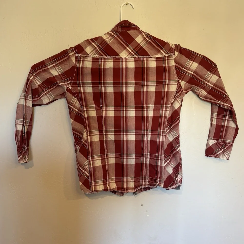 BKE Buckle Pearl SnapShirt Men's Sz M Standard Fit Long Sleeve Multi Color Plaid - Picture 5 of 9